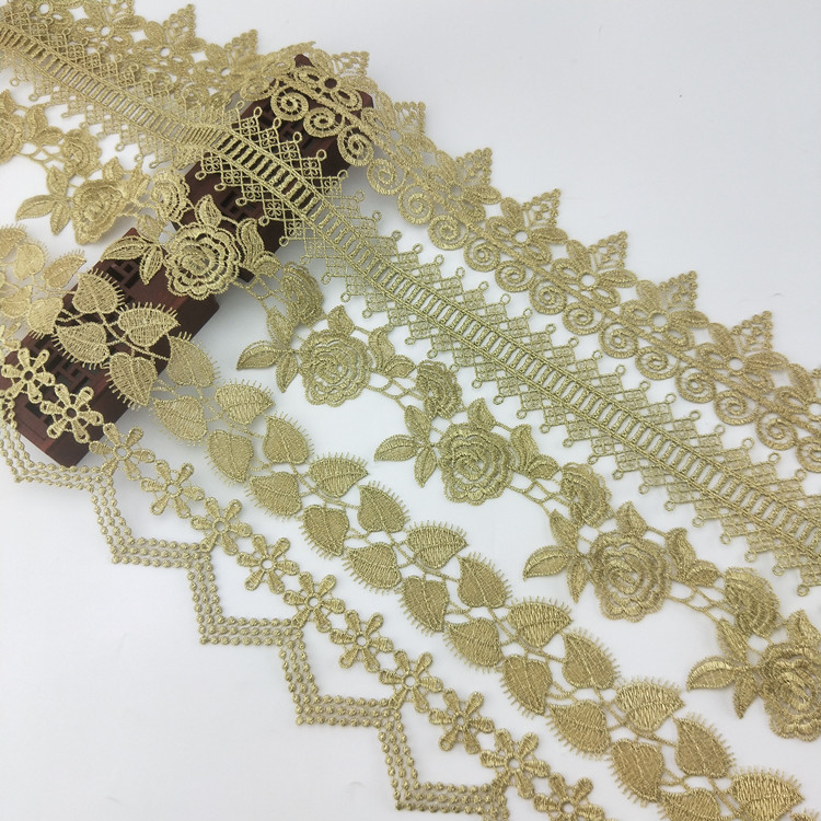 Gold Embroidery ribbon for bellet dance design