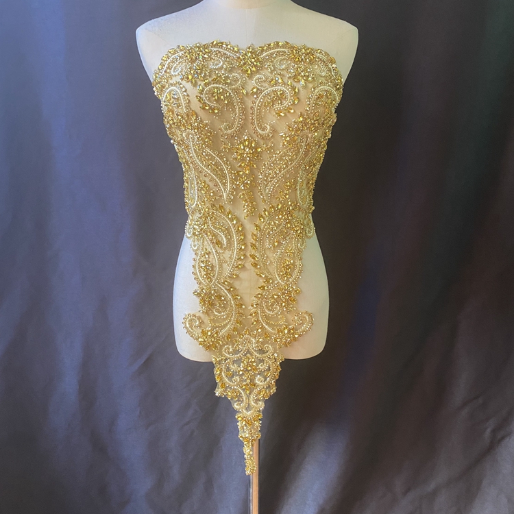 Couture dress beaded Applique